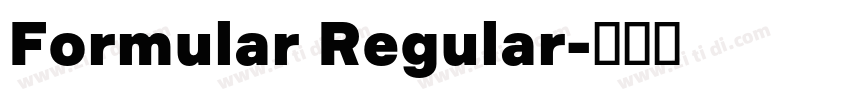 Formular Regular字体转换
